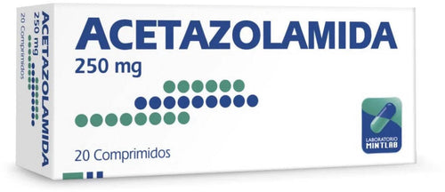 ACETAZOLAMIDA 250MG 20 COMPRIMIDOS