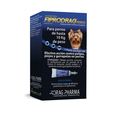 FIPRODRAG PERROS HASTA 10KG