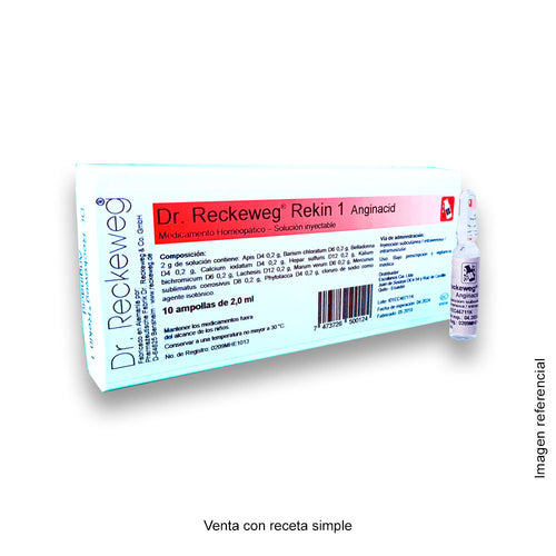 Dr. Reckeweg Rekin 1 Anginacid 10 ampollas 2,0ml
