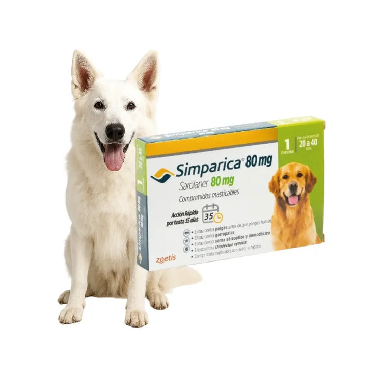 SIMPARICA 80 MG COMPRIMIDOS MASTICABLES 1U